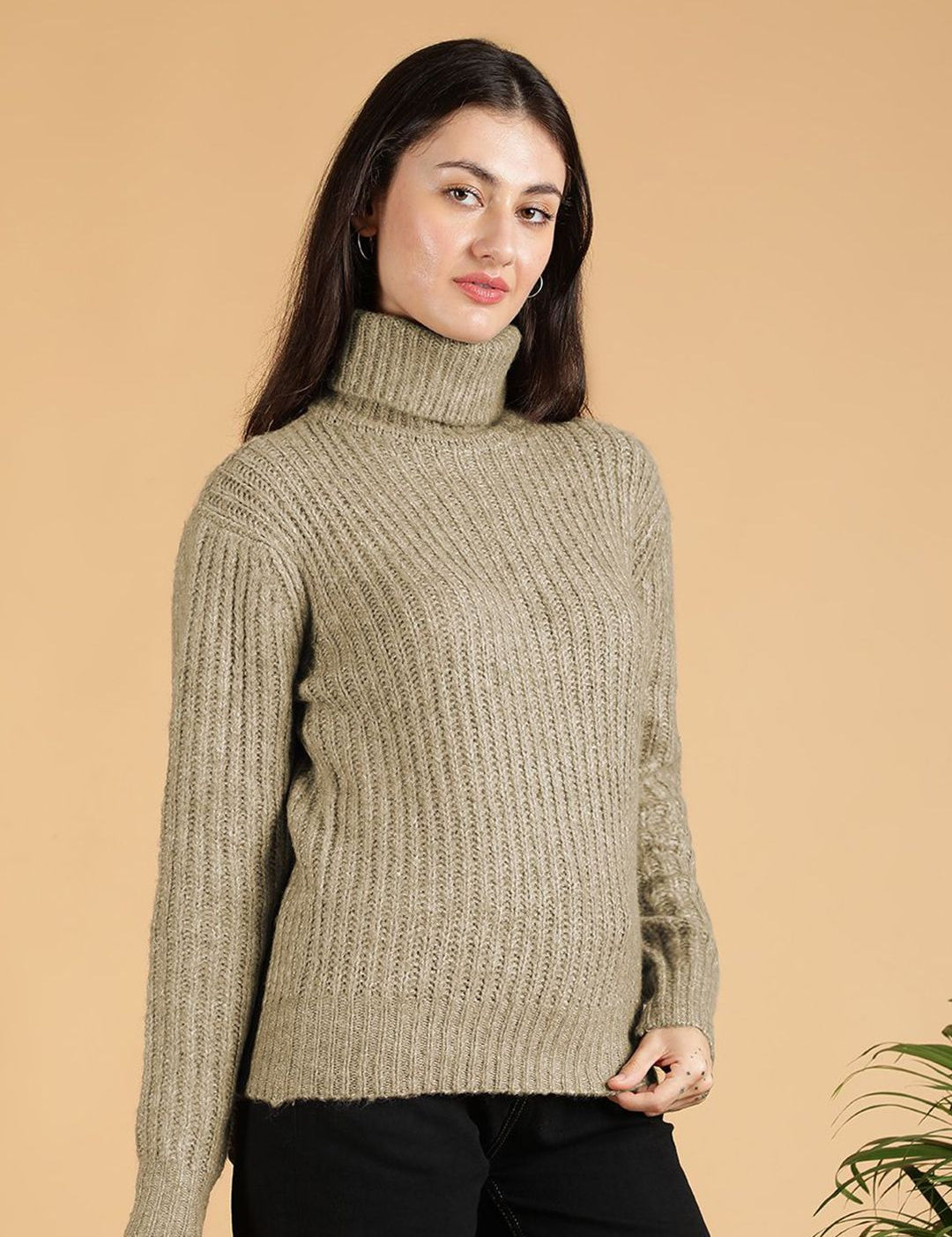 Kotty Women Turtle Neck Pullover Sweaters