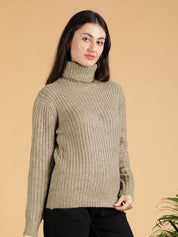 Kotty Women Turtle Neck Pullover Sweaters