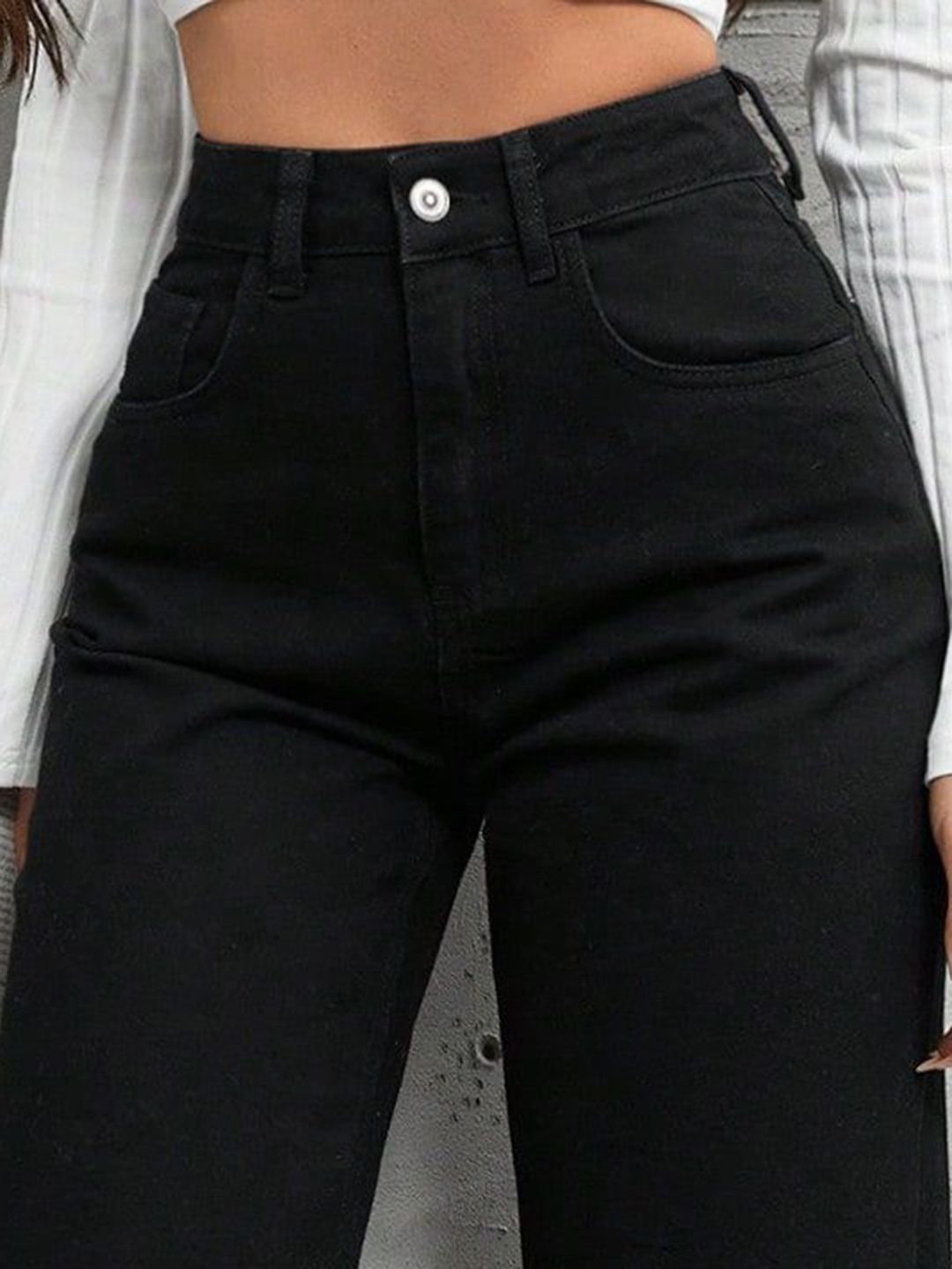 Kotty Women Comfort Straight Fit High-Rise Stretchable Jeans