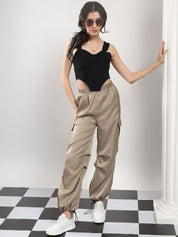 Kotty Women High-Rise Parachute Trousers