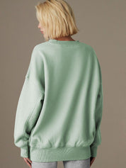 Kotty Women Round Neck Long Sleeves Cotton Pullover Sweatshirt