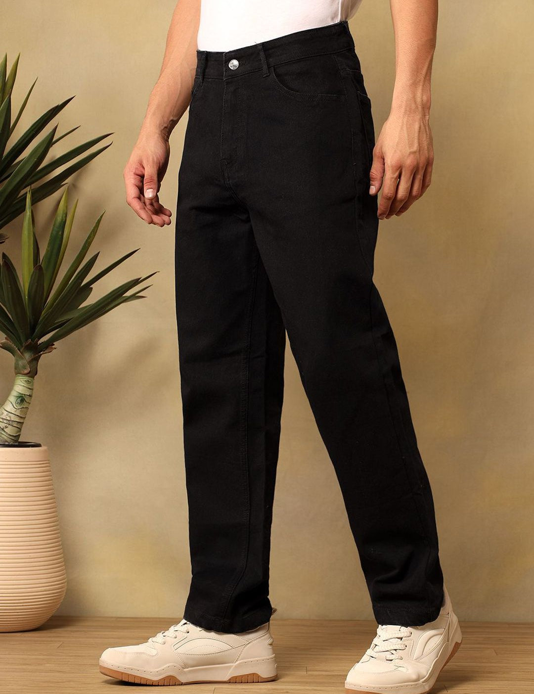 Kotty Men Regular Fit Mid-Rise Cotton Stretchable Jeans