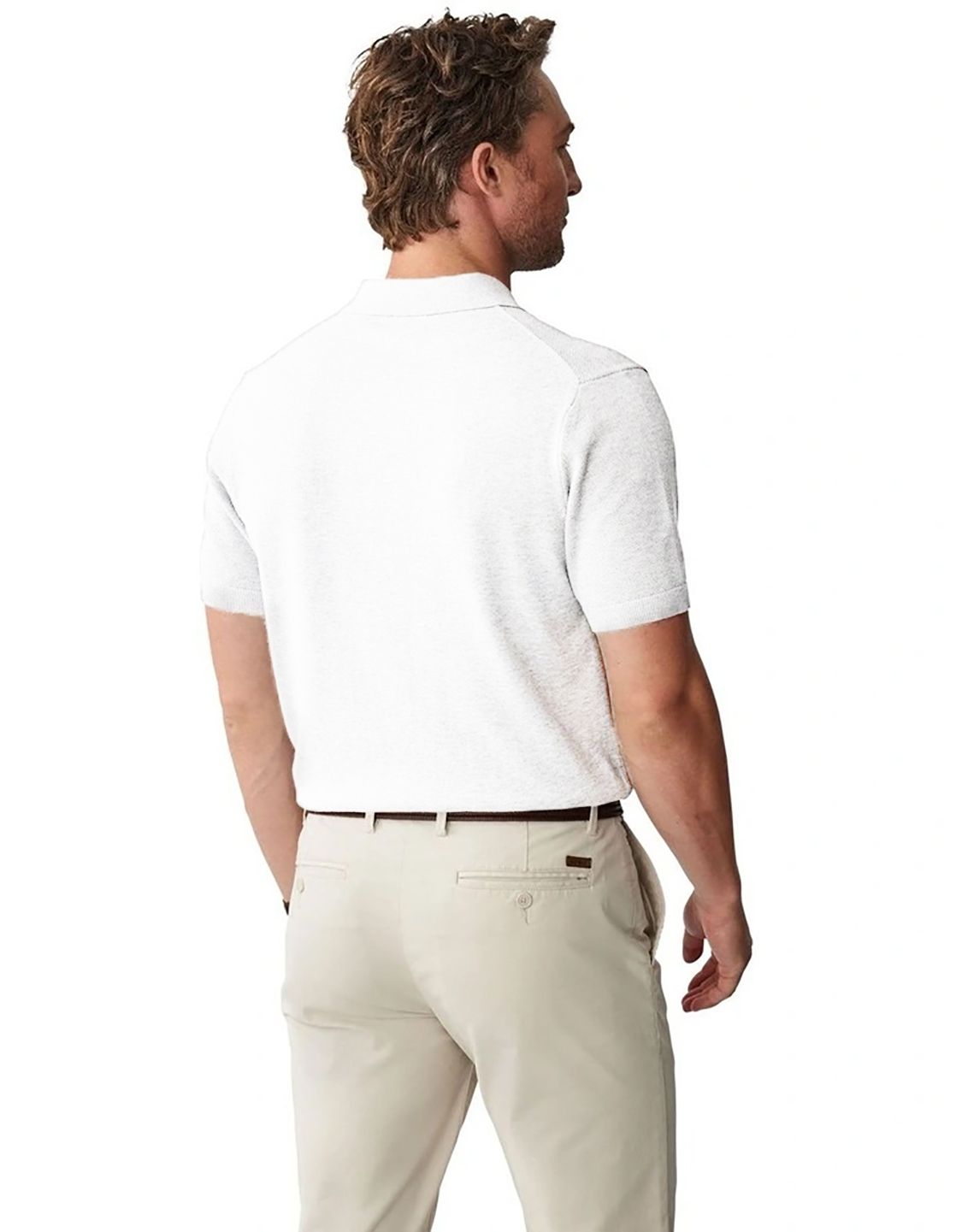 Kotty Men Polo Collar Applique T-shirt