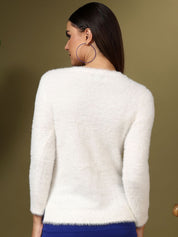 Kotty Women Cotton Round Neck Pullover Sweaters