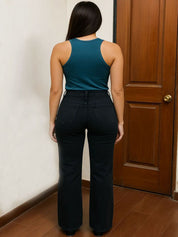 Kotty Women Straight Fit High-Rise Stretchable Jeans