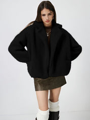 Kotty Lightweight Open Front Lapel Collar Jacket