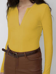 Kotty Women Solid V-Neck Top