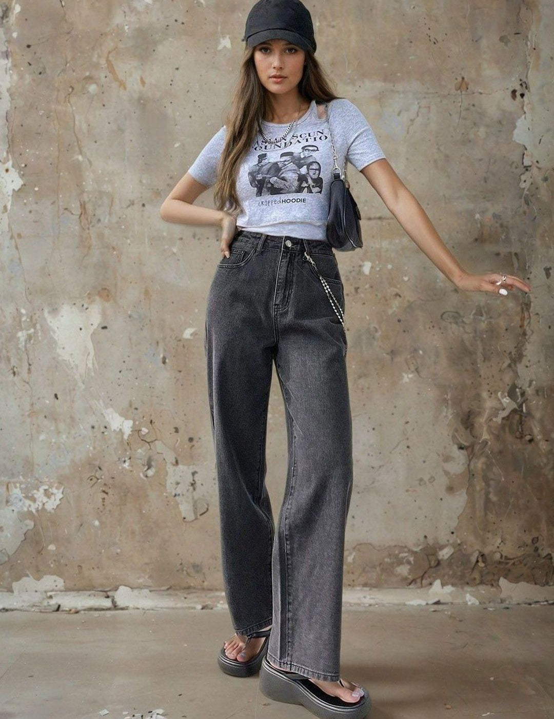 Kotty Women Cotton Straight Fit High-Rise Stretchable Jeans