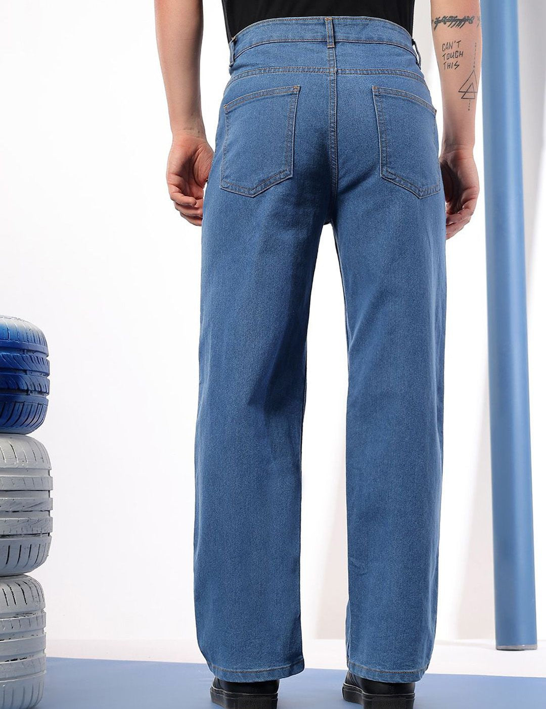 Kotty Men Comfort Regular Fit Mid-Rise Stretchable Jeans