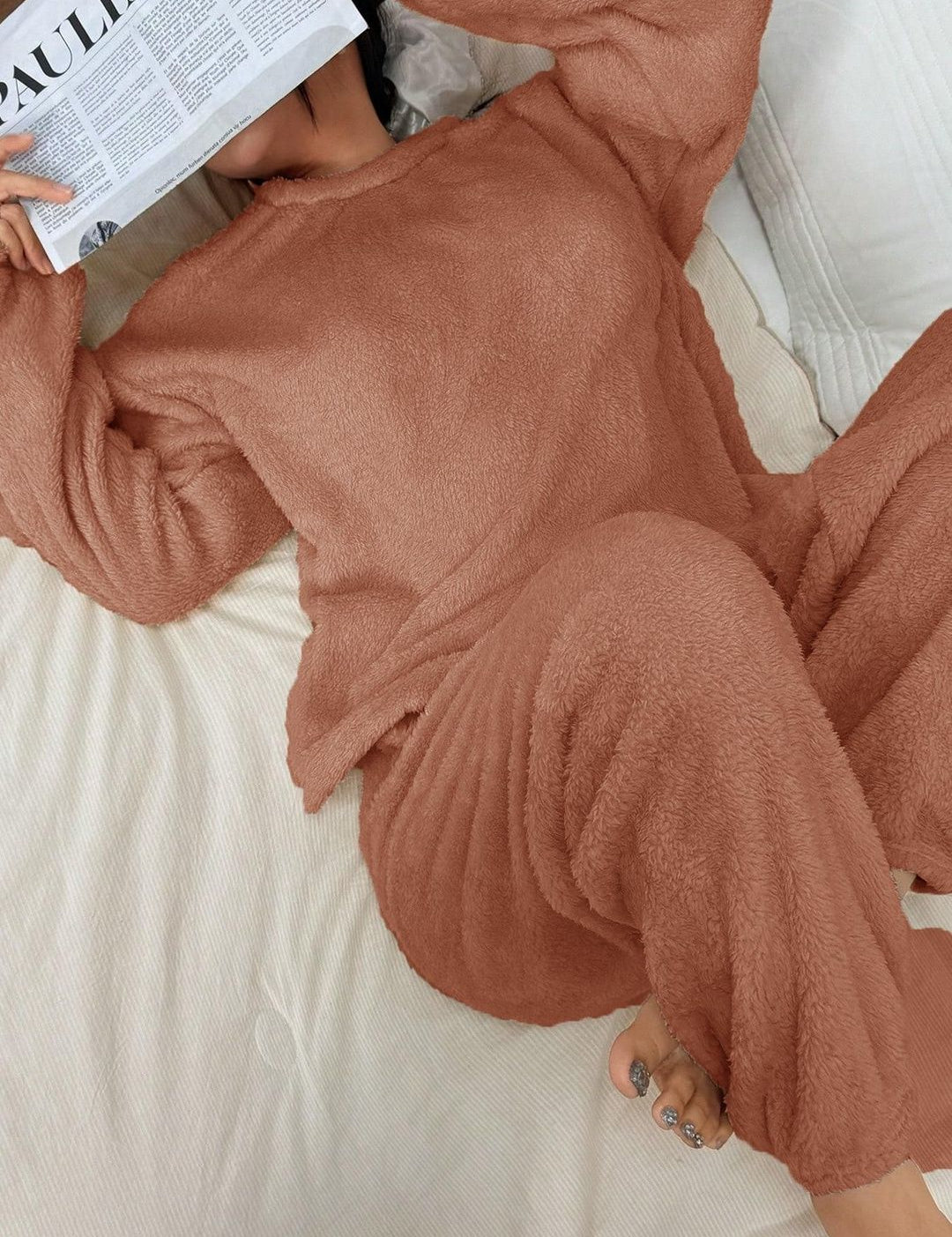 Kotty Women Round Neck Top With Pyjamas Night suits