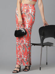 Kotty Printed Pencil Maxi Skirts