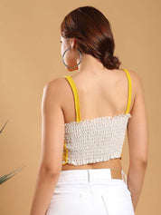 Kotty Women Floral Print Cotton Crop Top