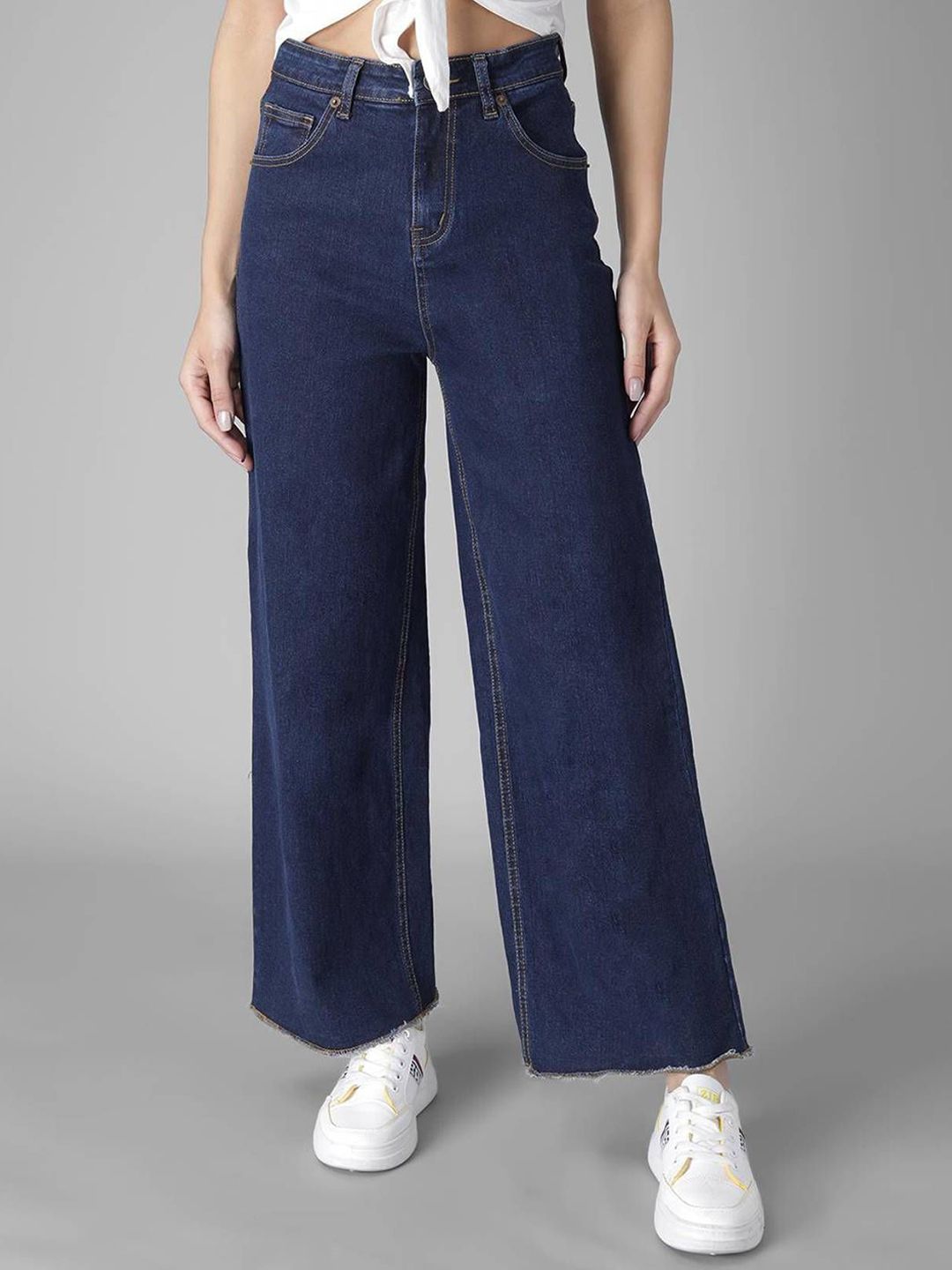 Kotty Girls Wide Leg High-Rise Stretchable Jeans