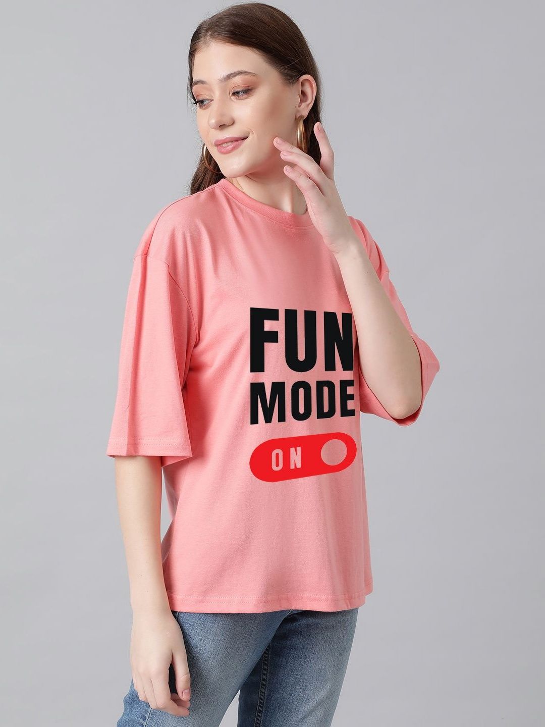 Kotty Women Typography Printed T-shirt