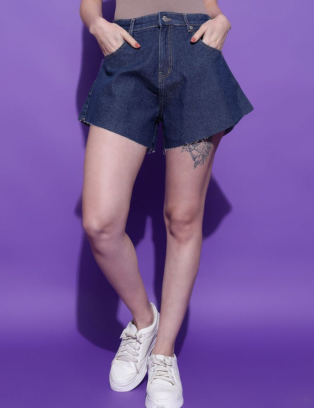 Kotty Women High-Rise Denim Shorts