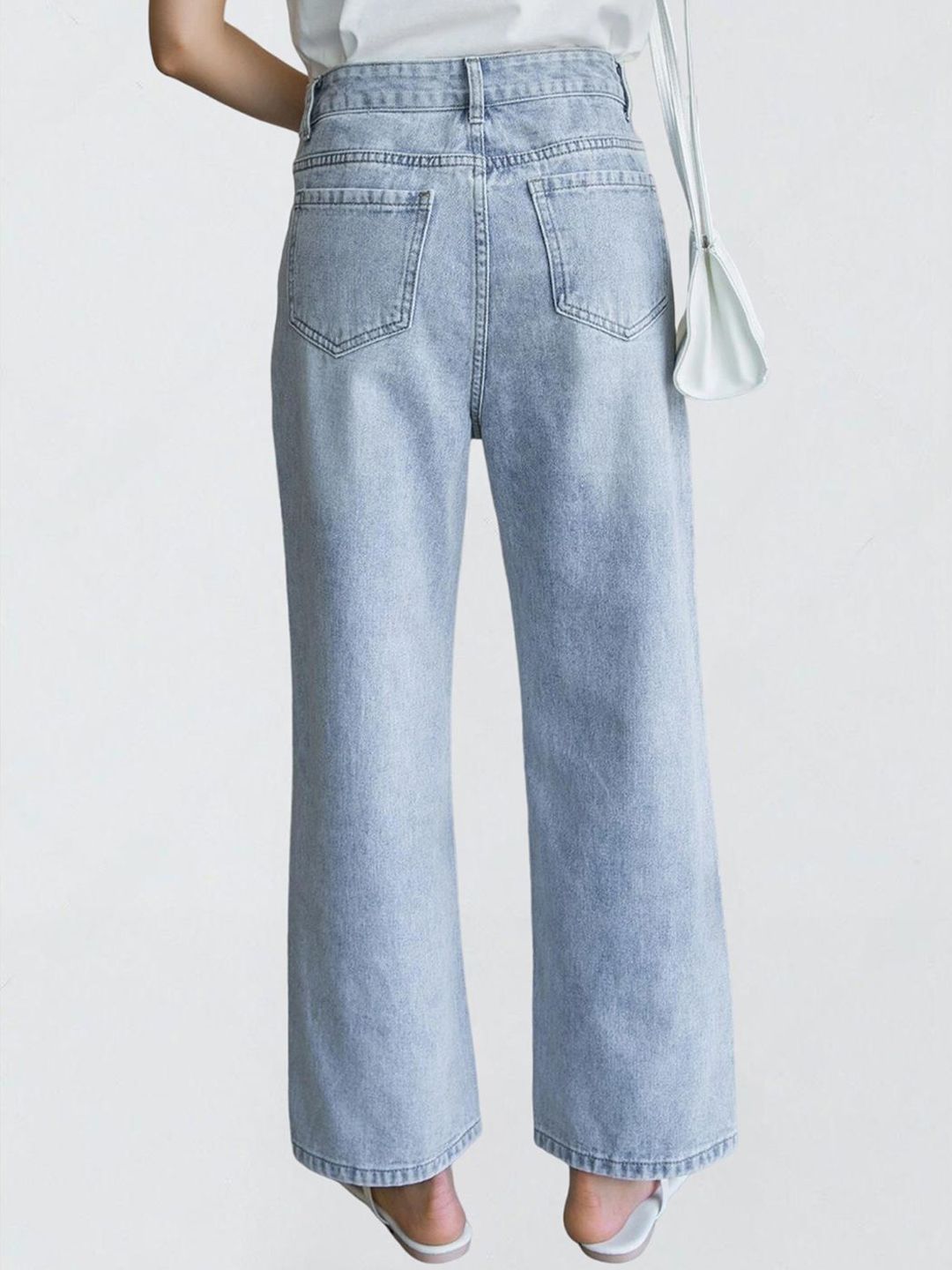 Kotty Women Jean Straight Fit High-Rise Stretchable Jeans