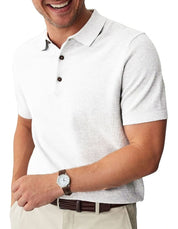 Kotty Men Polo Collar Applique T-shirt