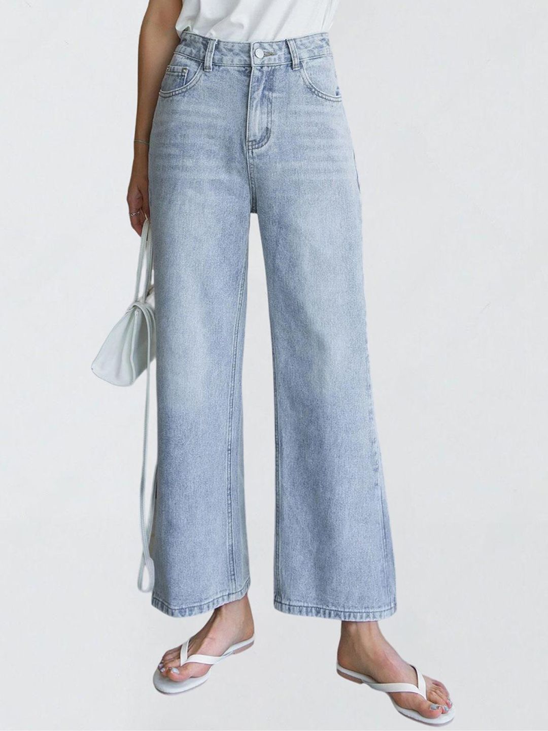 Kotty Women Jean Straight Fit High-Rise Stretchable Jeans