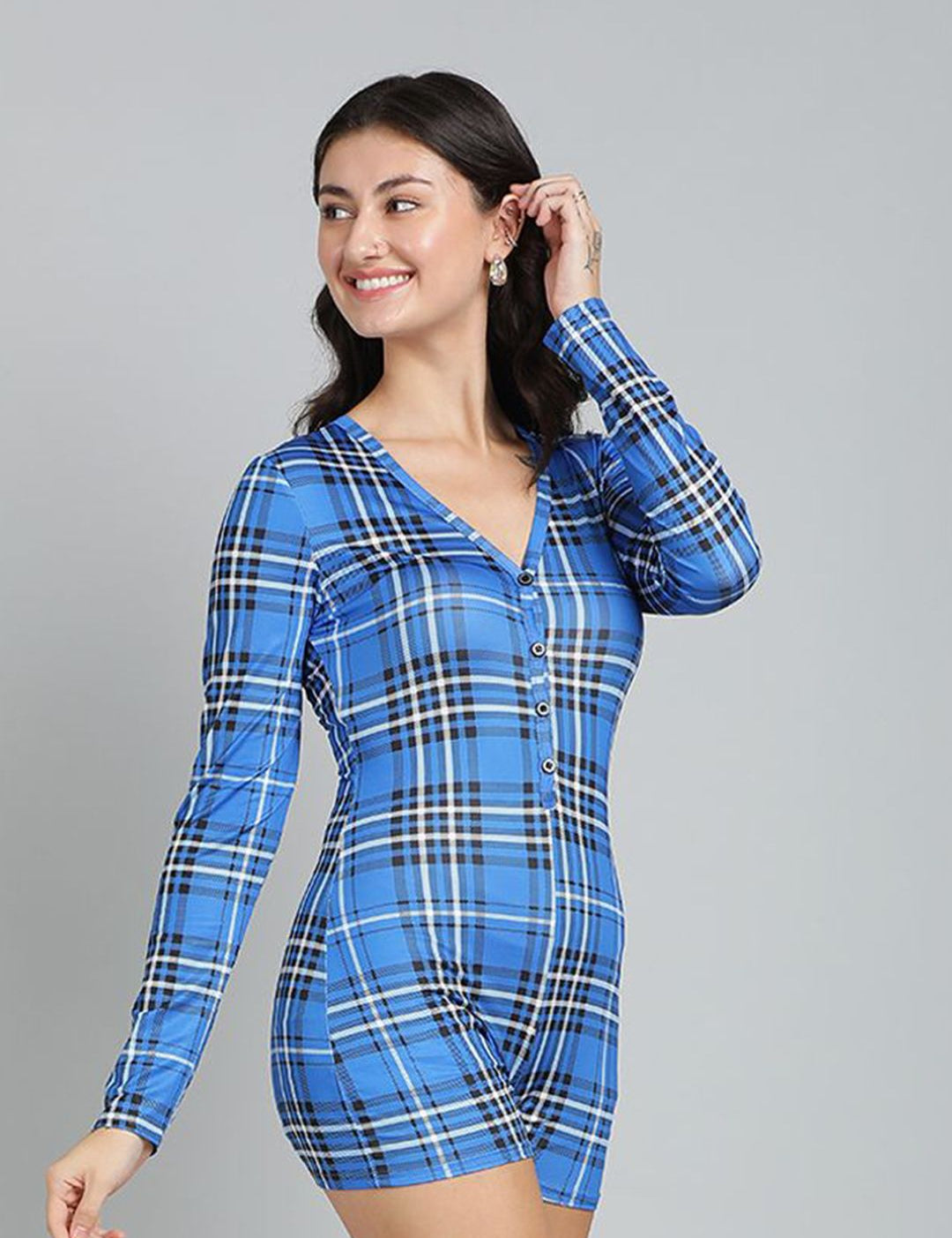Kotty Checked Jumpsuit