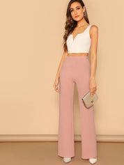 Kotty Women Relaxed High-Rise Flared Trousers 