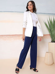 Kotty Relaxed-Fit Round Neck Crop-Top With Trousers Co-Ords