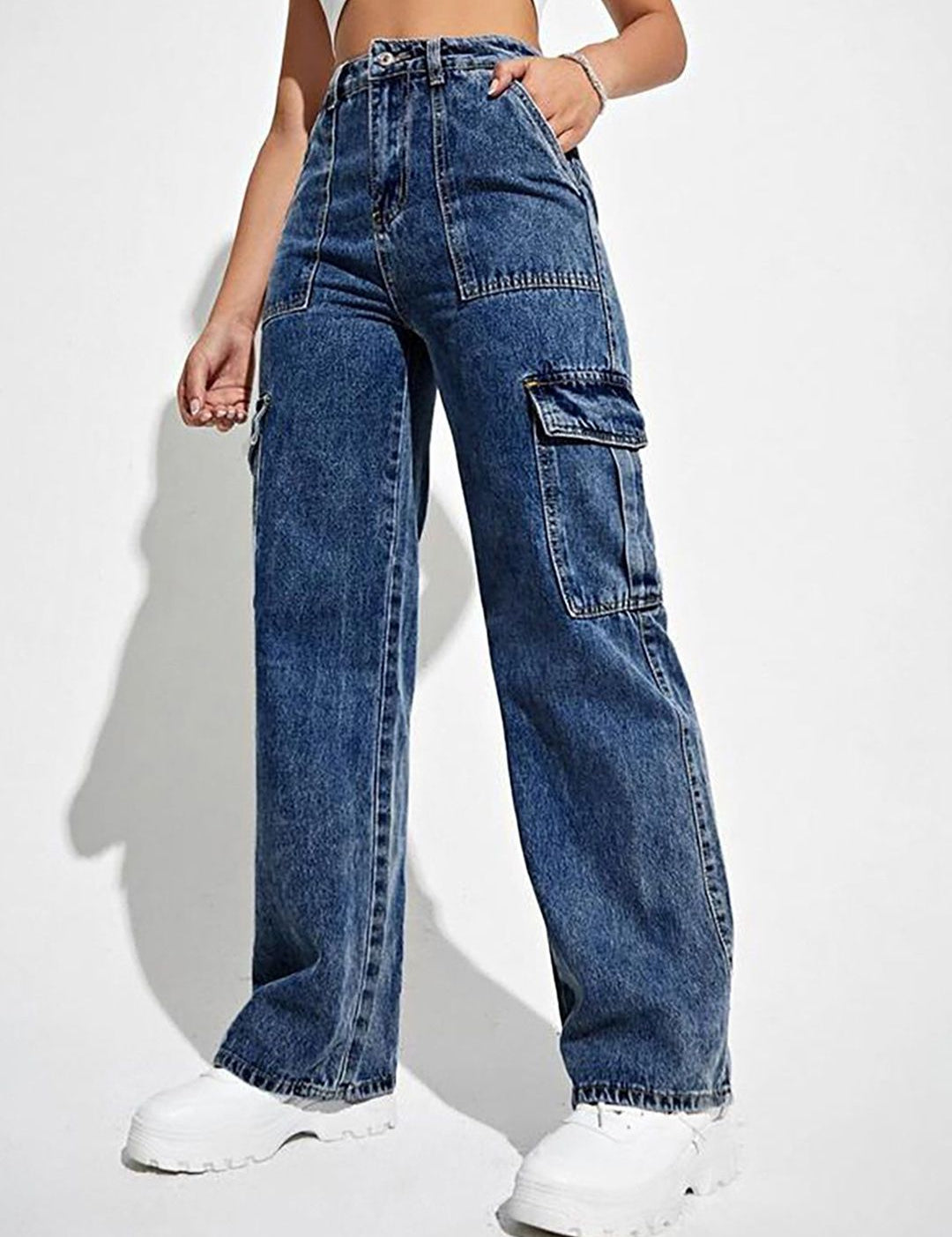 Kotty Women Straight Fit High-Rise Stretchable Jeans