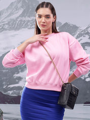 Kotty Women Round Neck Pullover Sweatshirt