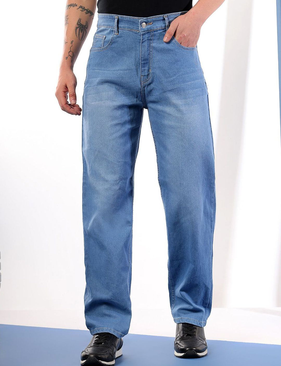 Kotty Men Comfort Fit Mid-Rise Stretchable Jeans