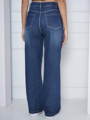 Kotty Women Straight Fit High-Rise Stretchable Jeans