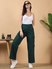 Kotty Women Straight Fit High-Rise Stretchable Jeans