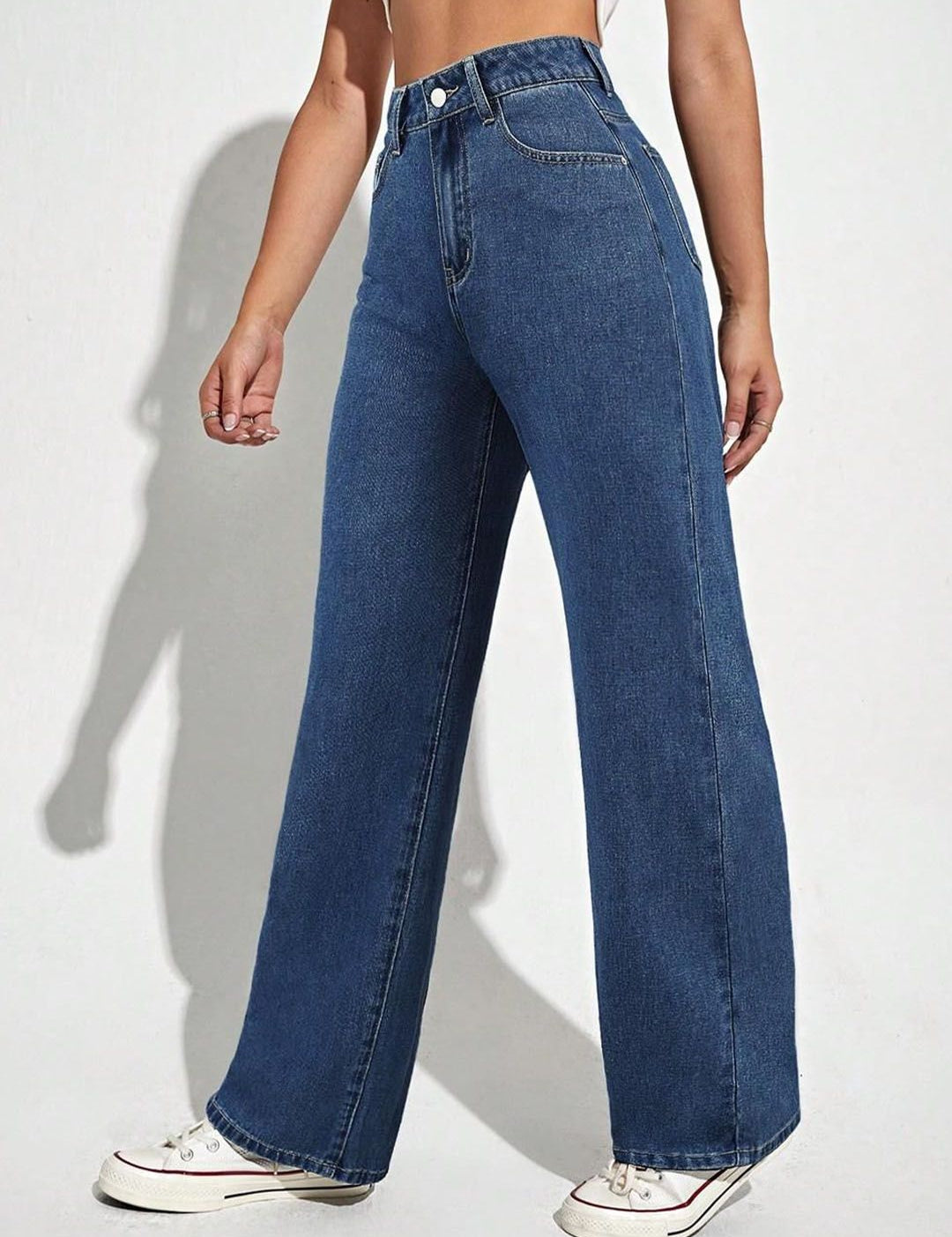 Kotty Women Cotton Straight Fit High-Rise Stretchable Jeans