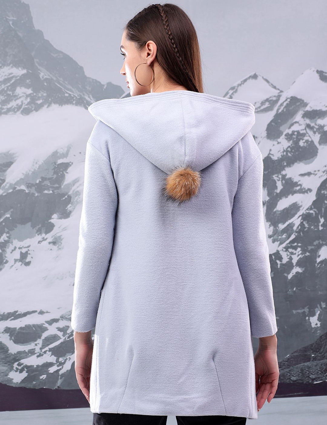 Kotty Women Single Breasted Hooded Overcoat