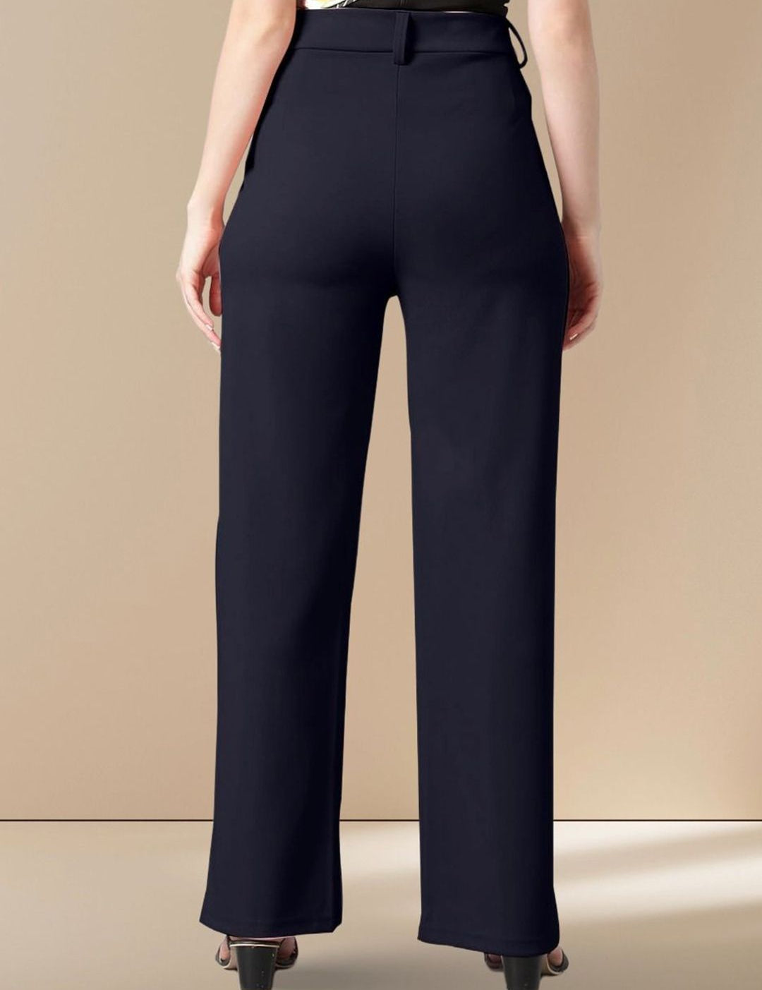 Kotty Women Straight Fit High-Rise Parallel Trouser