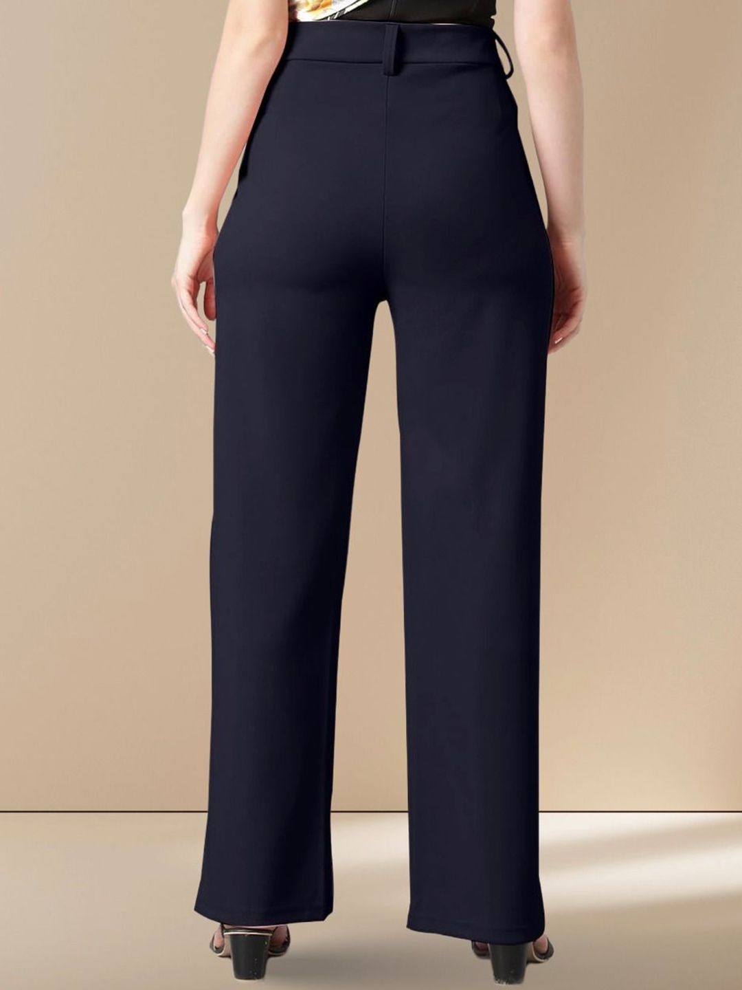 Kotty Women Straight Fit High-Rise Parallel Trouser