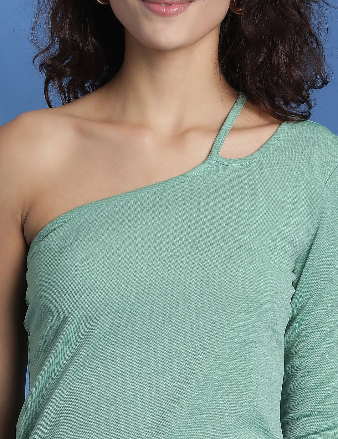 Kotty Women Solid One Shoulder Top