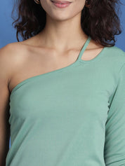 Kotty Women Solid One Shoulder Top