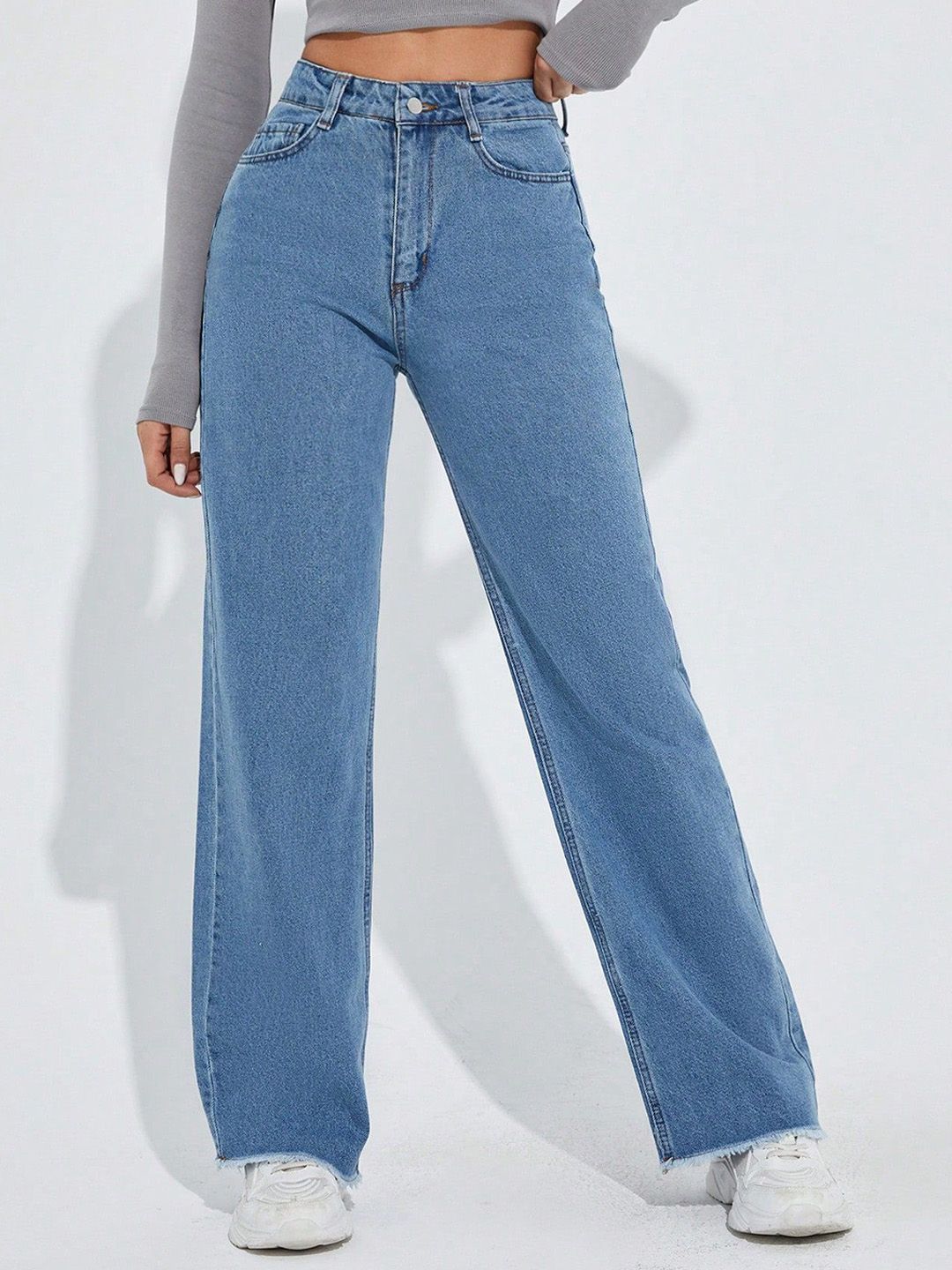 Kotty Women Baggy High-Rise Stretchable Jeans