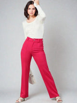 Kotty White and Pink Scoop Neck T-Shirt with Trouser