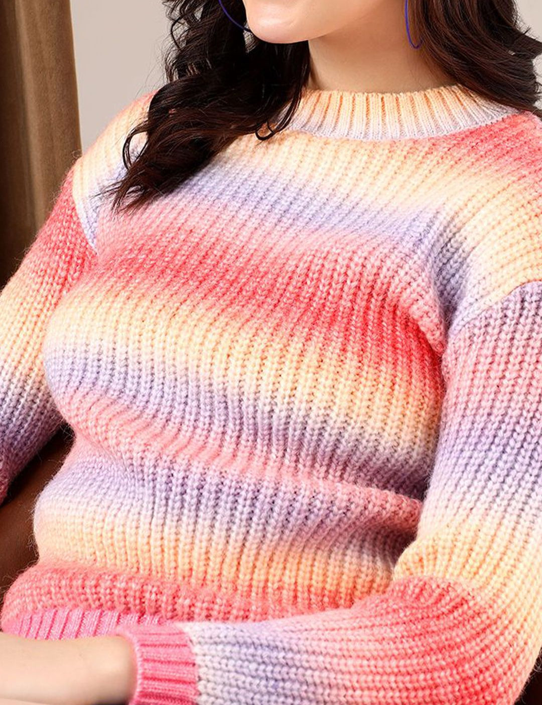 Kotty Women Colourblocked Printed Pullover