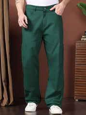 Kotty Men Relaxed Easy Wash Cargos Trousers