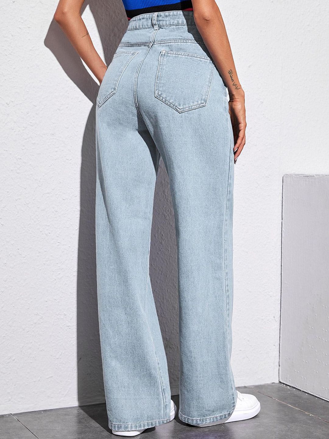 Kotty Women Jean Straight Fit High-Rise Stretchable Jeans