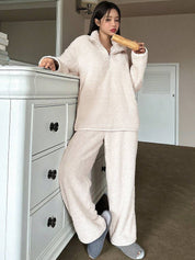 Kotty Women High Neck Solid Night Suit