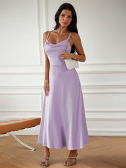 Kotty Women Solid Shoulder Straps Maxi Dress