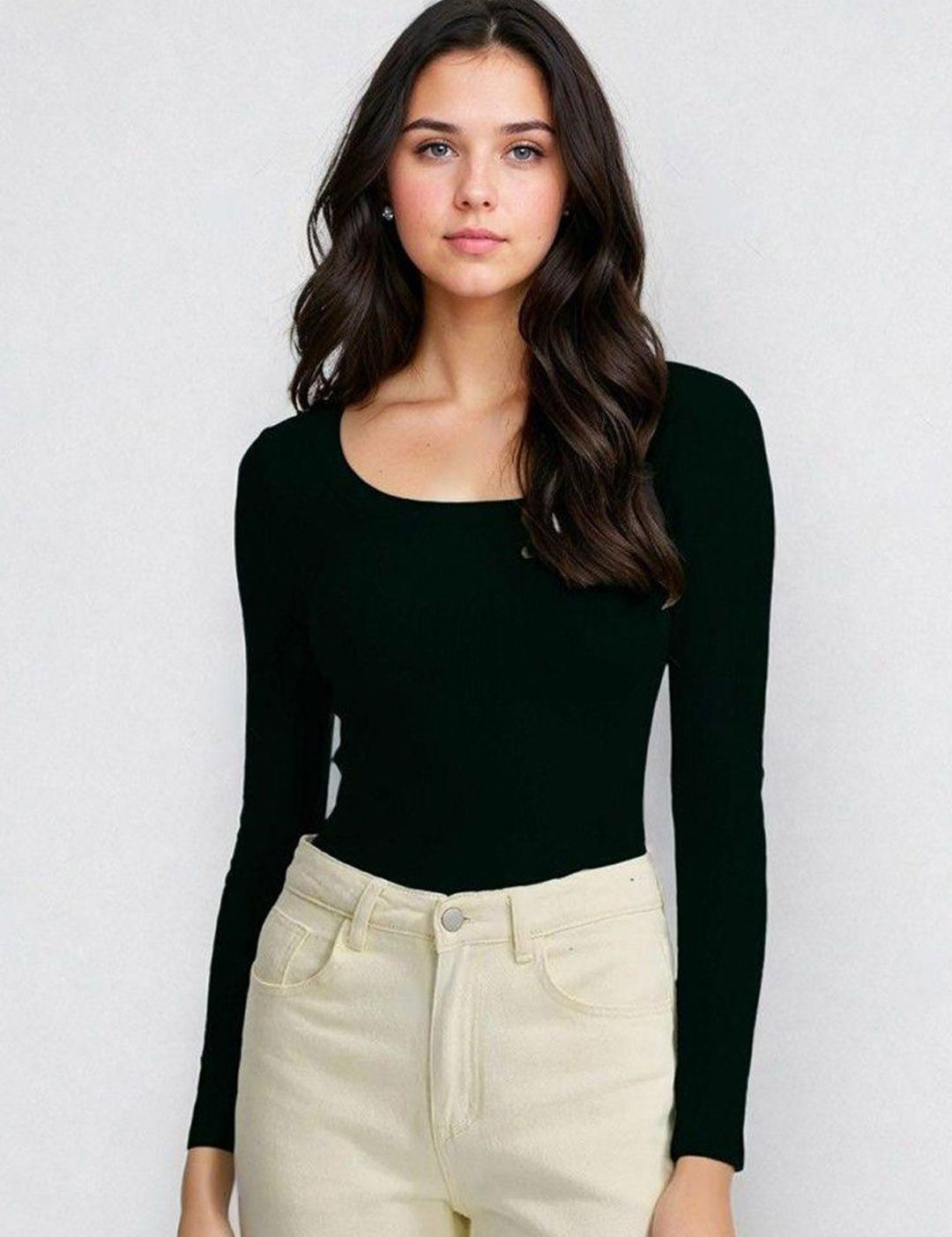 Kotty Scoop Neck Long Sleeves Thermal T-shirt With Trousers