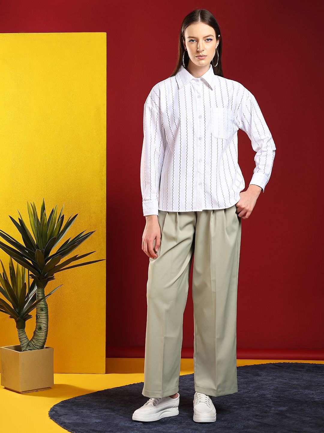 Kotty Women Comfort Opaque Casual Shirt