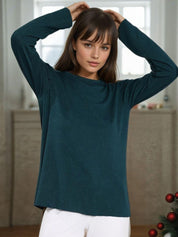 Kotty Women Round Neck Long Sleeves Top