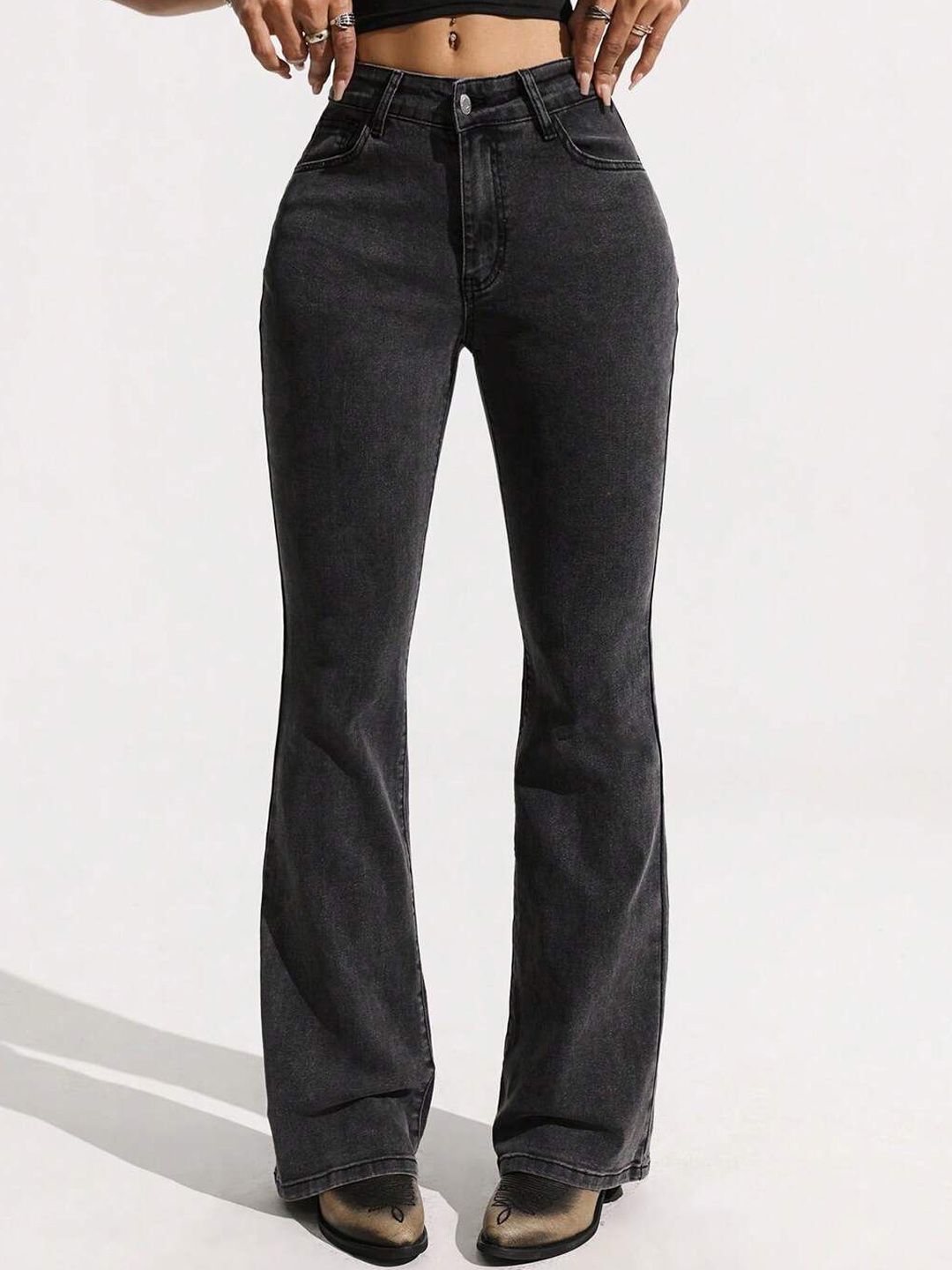 Kotty Women Jean Bootcut High-Rise Stretchable Jeans