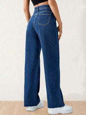 Kotty Women Straight Fit High-Rise Stretchable Jeans