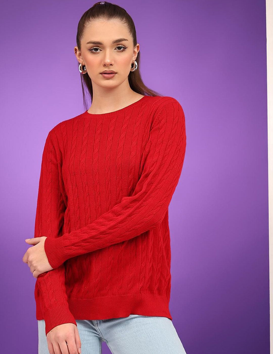 Kotty Women Cable Knit Pullover