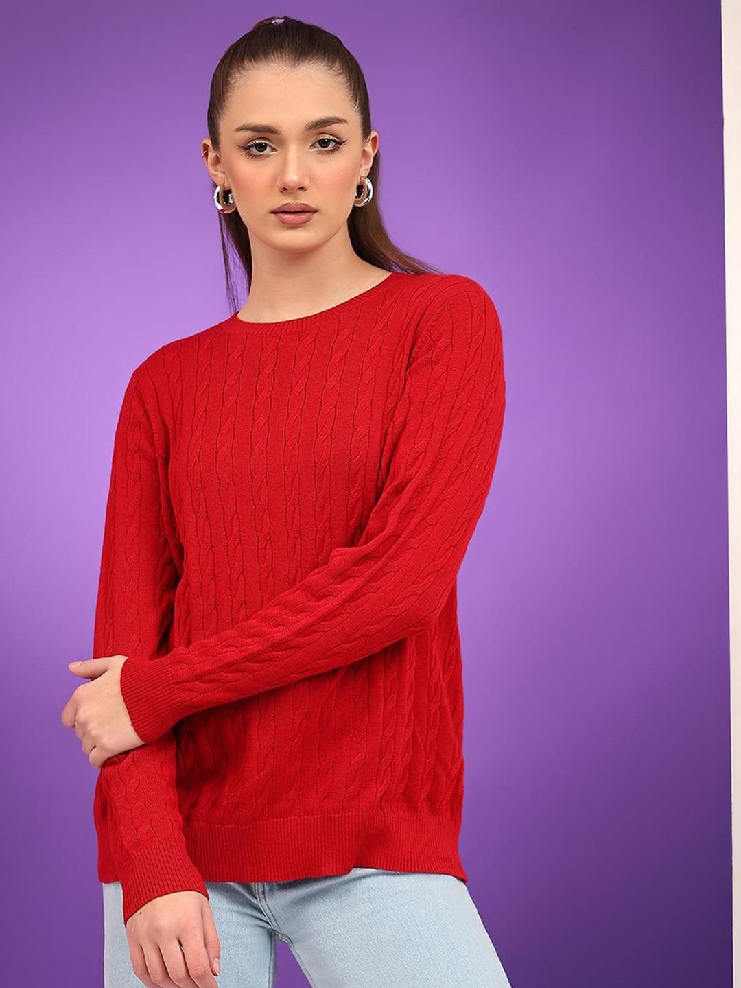 Kotty Women Cable Knit Pullover